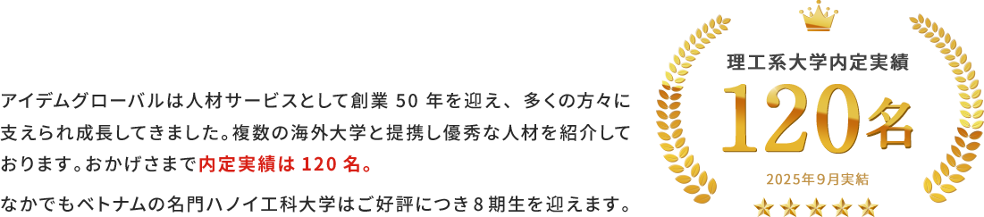 アイデムグローバルは多くの方々に支えられて成長しました
